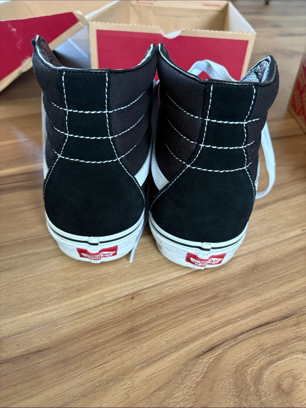 Vans Black & White Sk8-Hi High-Top Sneakers